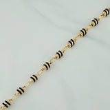 Pulso Rustico Barril 6.2 g / 8 1/4 in / 5 mm Oro Amarillo 18K