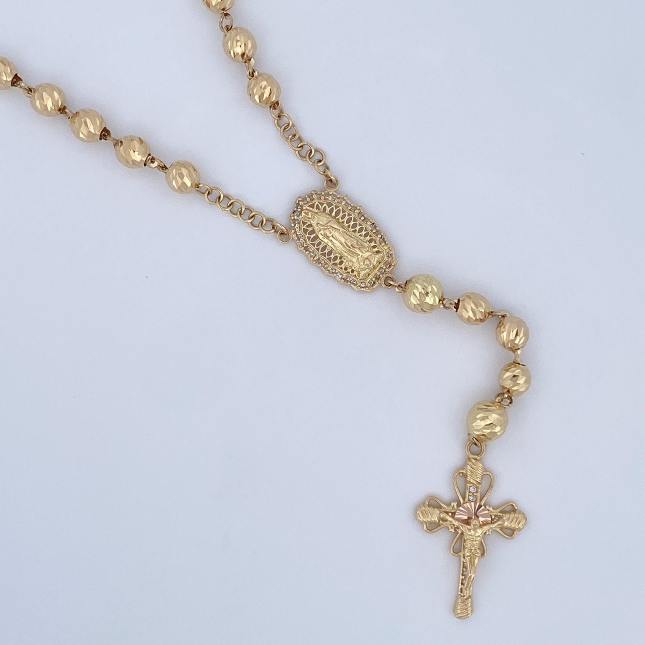 Rosario Virgen de Guadalupe 18.8gr / 60cm / Oro 18K $