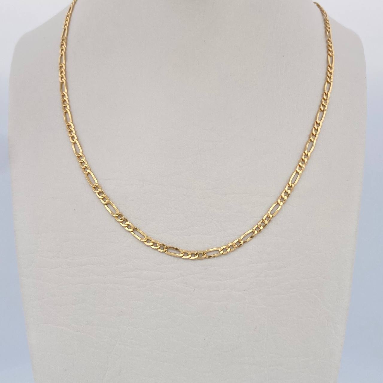 Figaro Chain 2.85gr / 19.7in / +1 18K Gold &