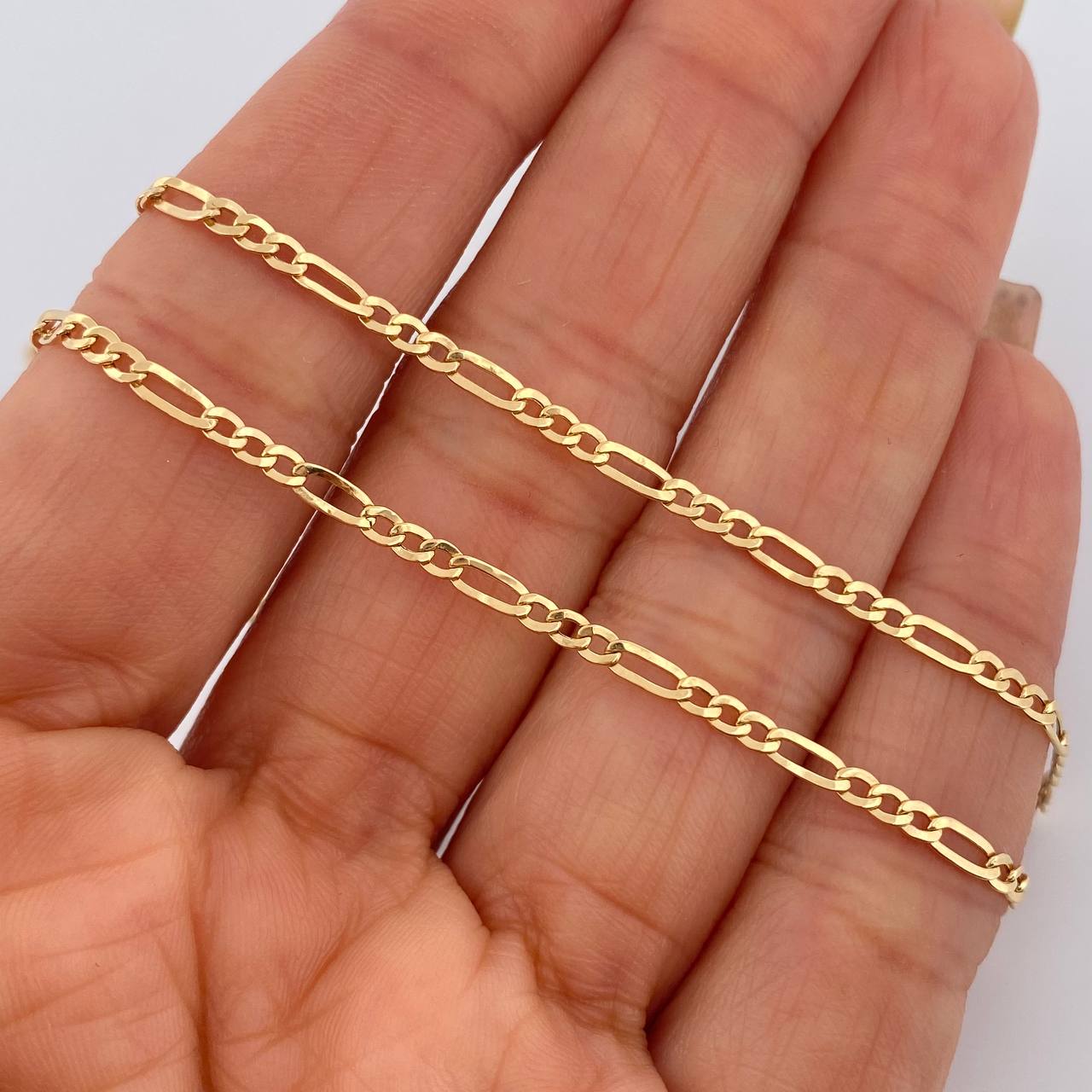 Figaro Chain 2.85gr / 19.7in / +1 18K Gold &