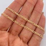 Figaro Chain 2.85gr / 19.7in / +1 18K Gold &
