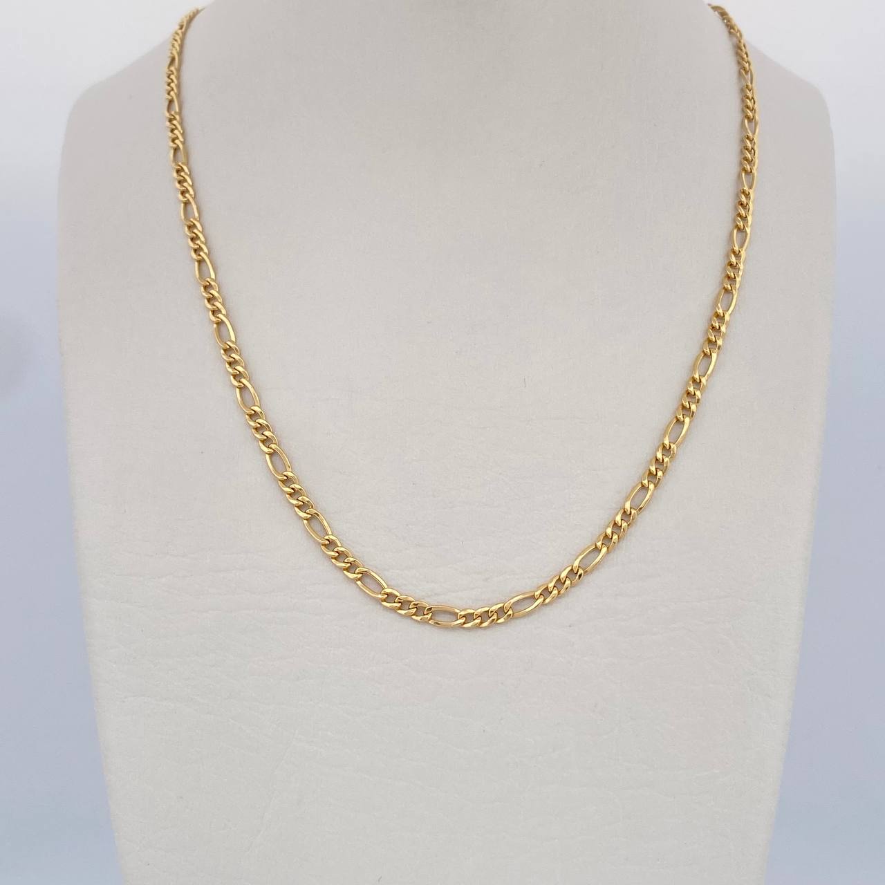 Figaro Chain 3.7gr / 28.5in / +0 18K Gold &