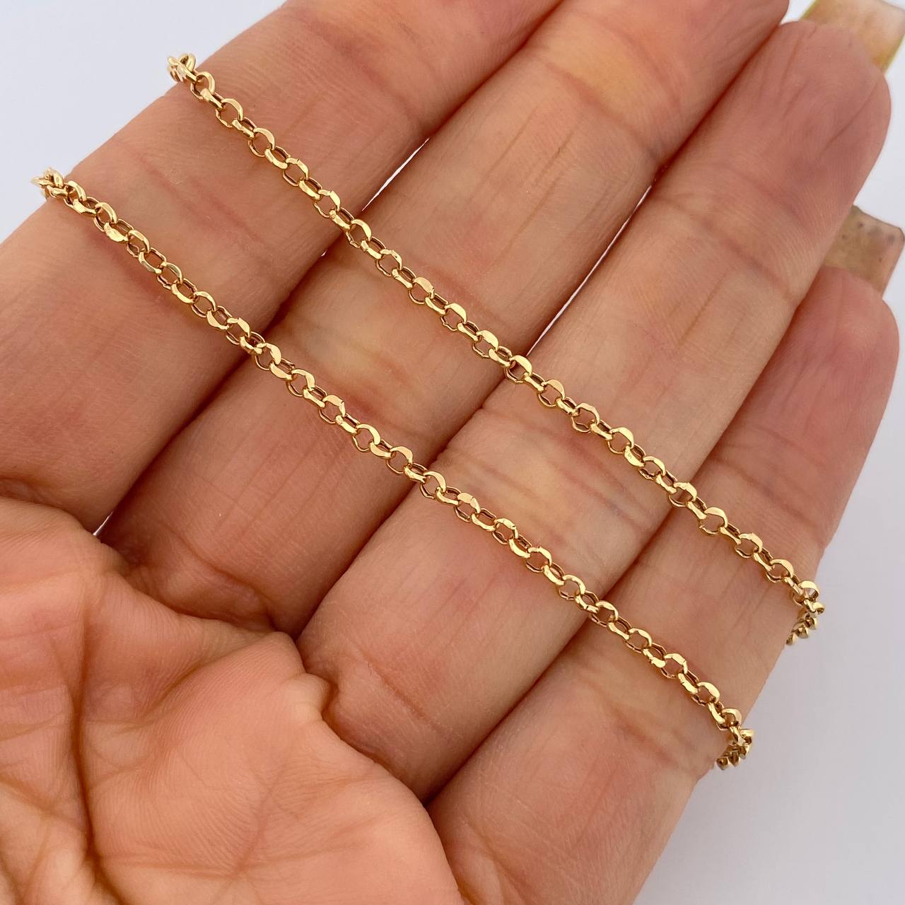 Rolo Chain 2.25gr / 19.7in / +3 18K Gold &