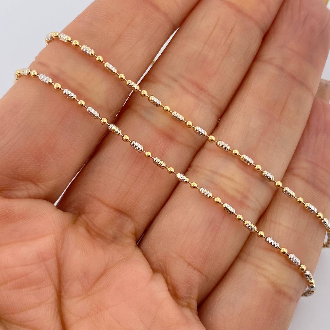 Morse Chain 6gr / 24.0in / +3 18K Gold &