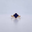 Ring Clover 1.5gr / T5 3/4 / Purple Stone 18K Yellow Gold &