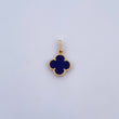 Pendant Clover 1.1gr / 1.9cm / Purple Stone 18K Yellow Gold &
