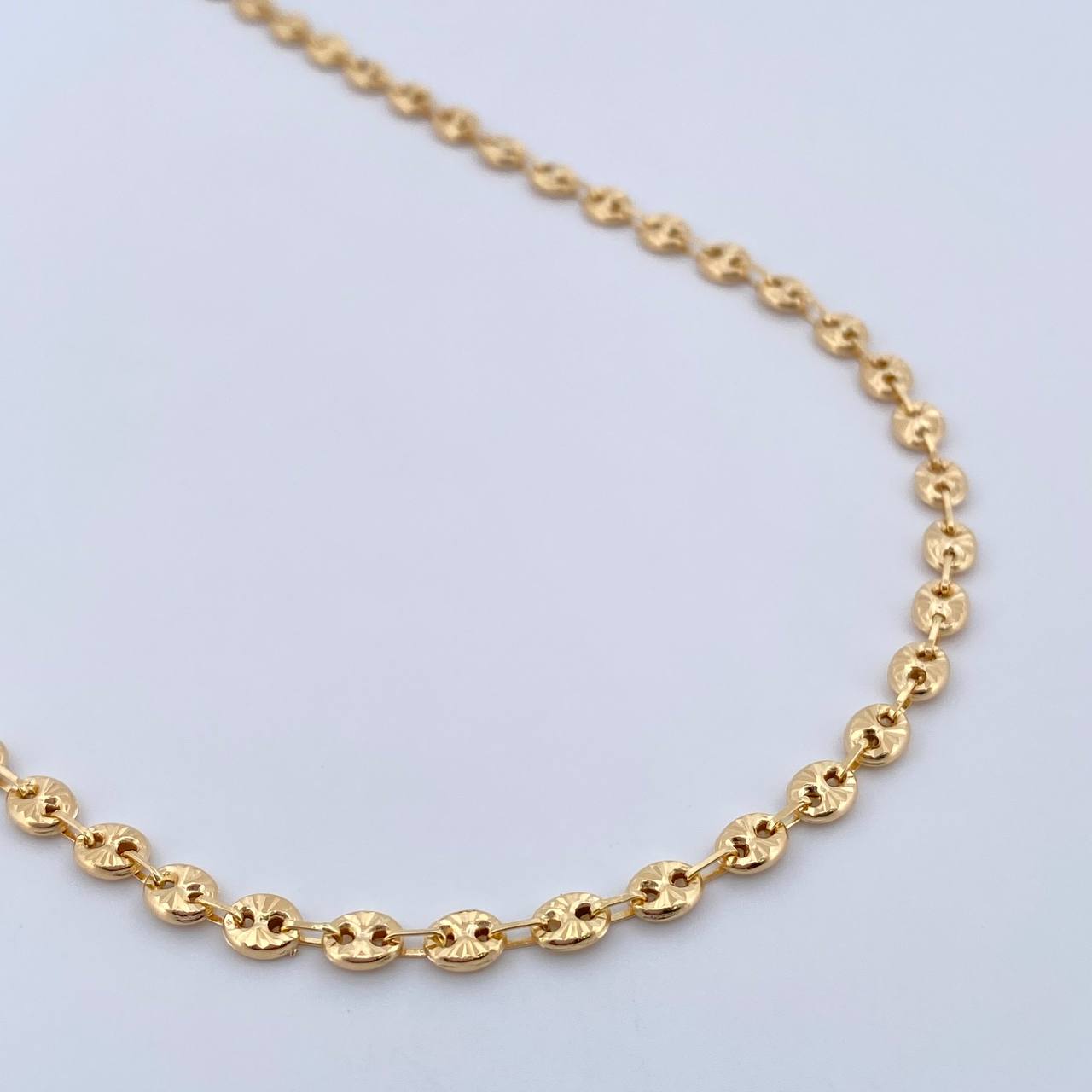 GC Chain 8.7gr / 52.8cm / 3mm Diamond Cut 18K Yellow Gold &