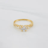 Solitaire Churumbela Ring 1.8g / T6 1/2 Yellow Gold 18K