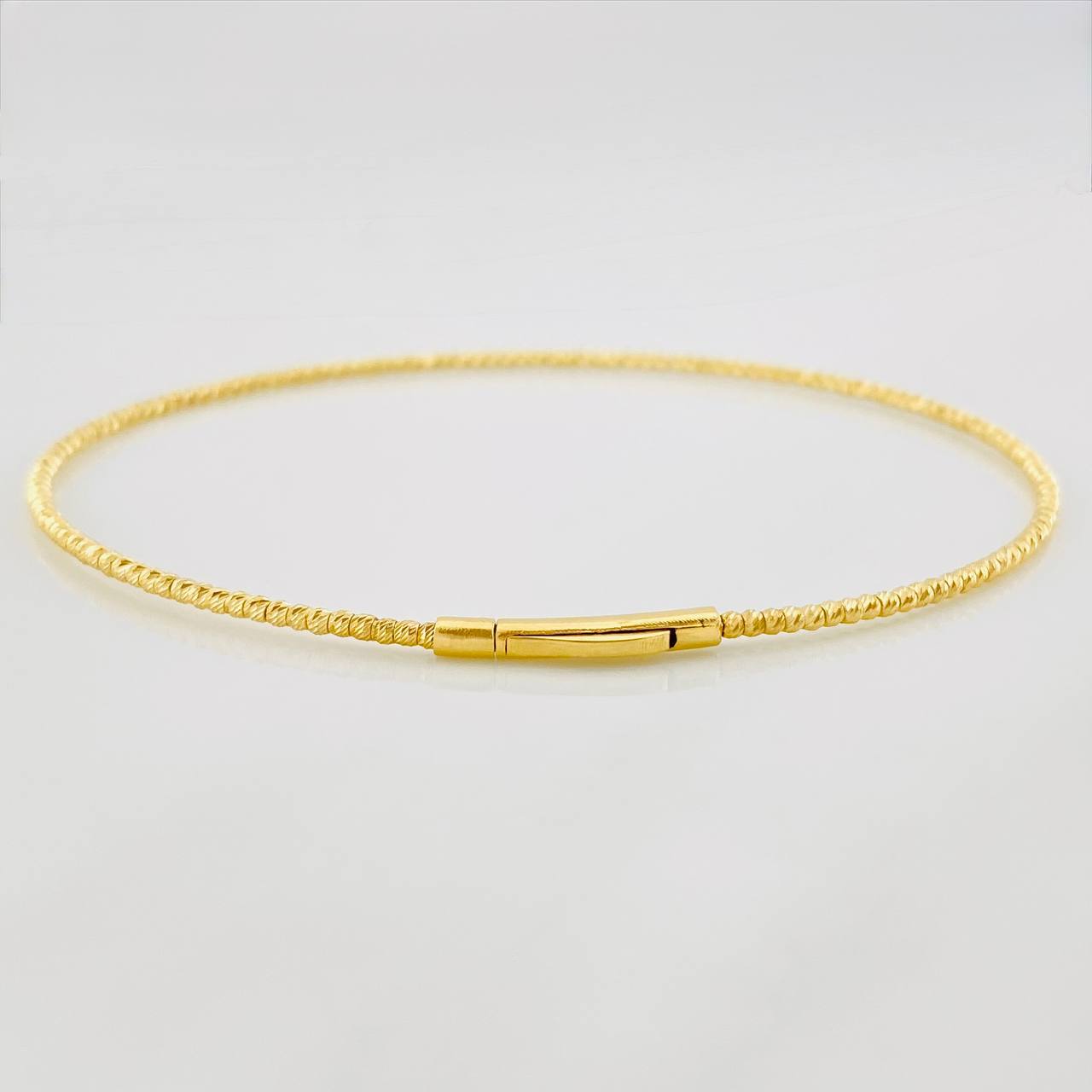Diamond Cut Bracelet 2g / 6 3/4 in / 1.4mm Yellow Gold 18K