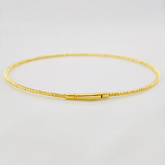 Diamond Cut Bracelet 2g / 6 3/4 in / 1.4mm Yellow Gold 18K
