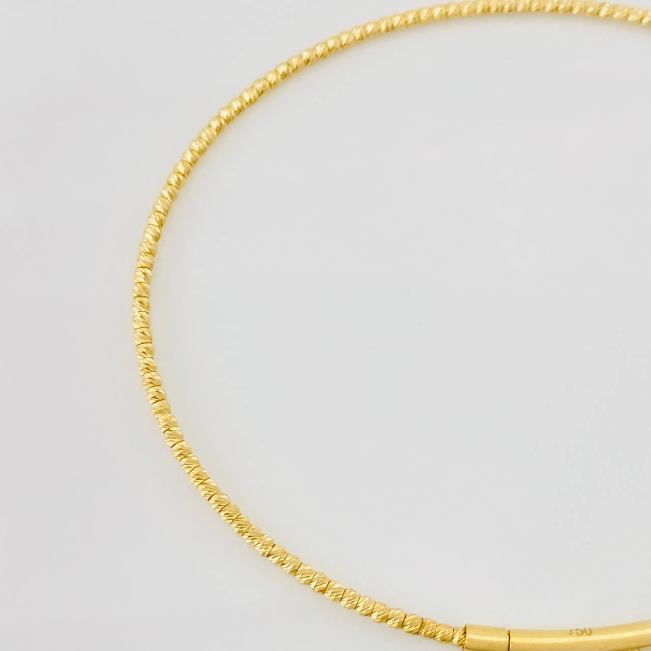 Diamond Cut Bracelet 2g / 6 3/4 in / 1.4mm Yellow Gold 18K
