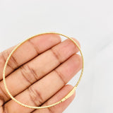 Diamond Cut Bracelet 2g / 6 3/4 in / 1.4mm Yellow Gold 18K