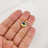Dije Ojo Turco 1.1g / 1/2 in Oro Amarillo 18K