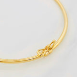 Pulso Aro Liso 3g / 7 1/2 in / 1.8mm Oro Amarillo 18K