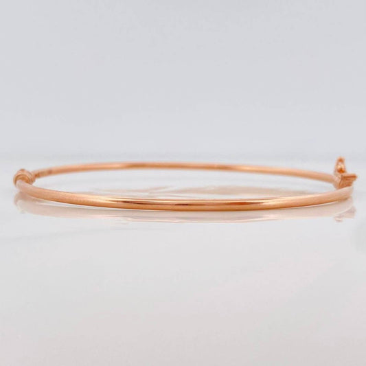 Bracelet Smooth Hoop 3.1g / 7 in / 1.8mm Rose Gold 18K