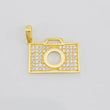 Dije Cámara Fotográfica 1.4g / 1/2 in Oro Amarillo 18K