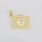 Dije Cámara Fotográfica 1.4g / 1/2 in Oro Amarillo 18K