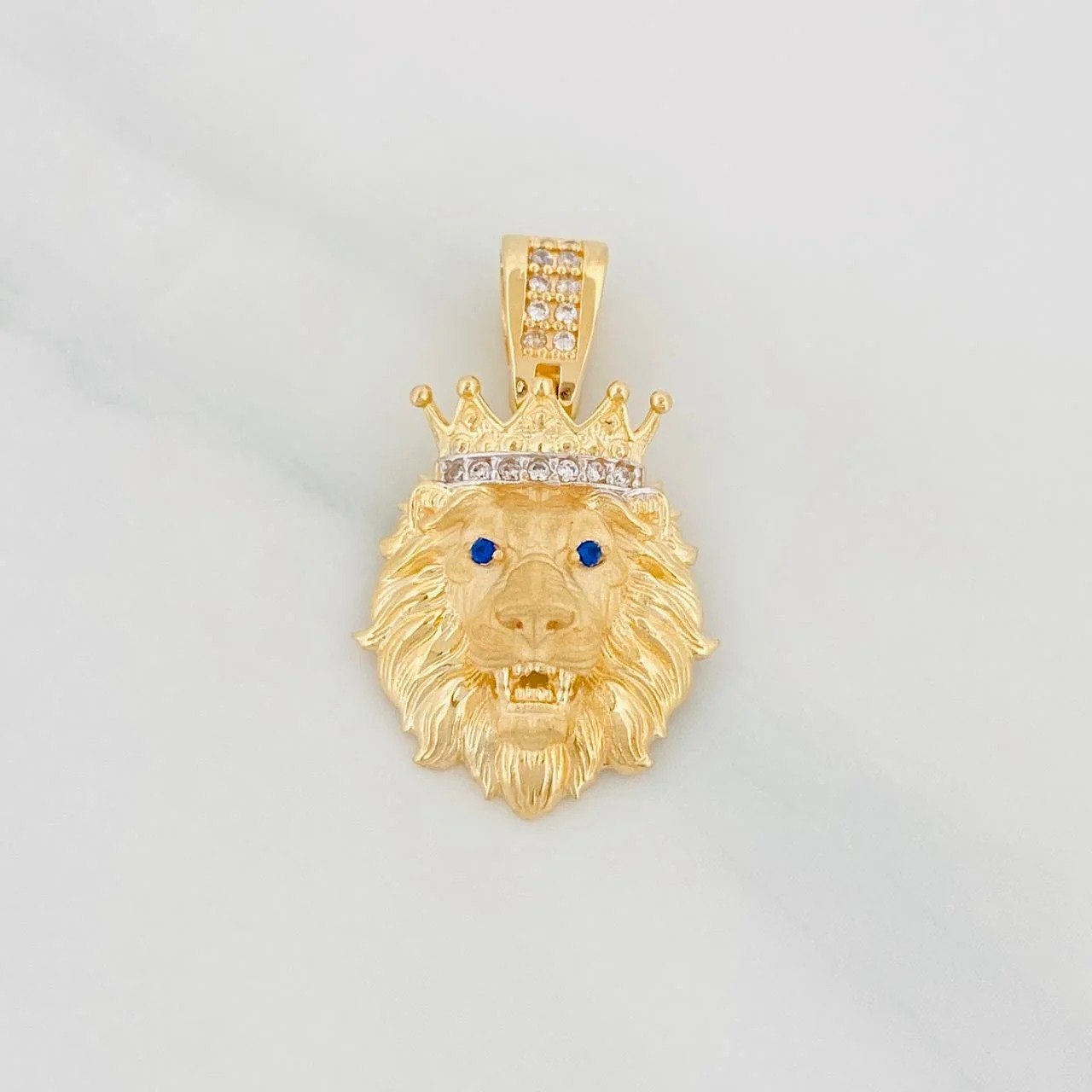 Lion Pendant 3.15g / 1 in Two-Tone Yellow White Gold 18K
