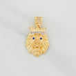 Lion Pendant 3.15g / 1 in Two-Tone Yellow White Gold 18K