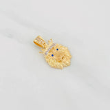 Lion Pendant 3.15g / 1 in Two-Tone Yellow White Gold 18K