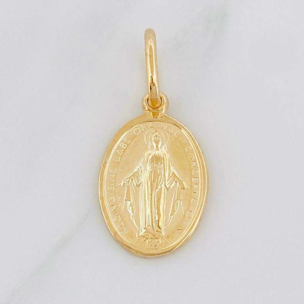Dije Virgen Milagrosa 2.45g / 1 in Oro Amarillo 18K