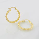 Hoop Earrings Said 1.7g / 1 in Yellow Gold 18K