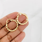 Hoop Earrings Said 1.7g / 1 in Yellow Gold 18K