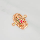 Charm Virgin of Guadalupe 2.35g / 3/4 in Rose Gold 18K