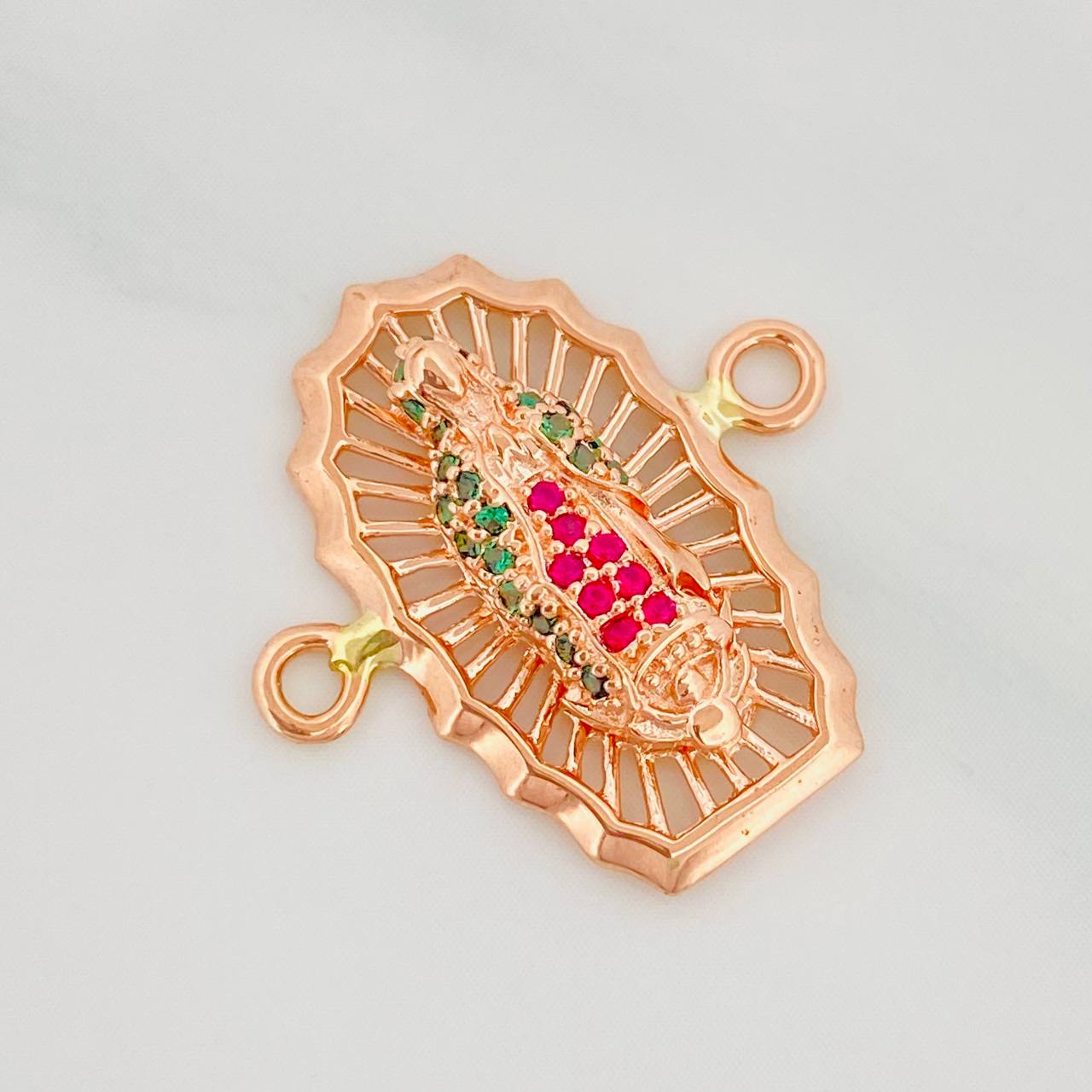 Charm Virgin of Guadalupe 2.35g / 3/4 in Rose Gold 18K