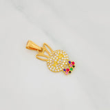 Dije Rostro Conejo 1.35g / 1 in Oro Amarillo 18K