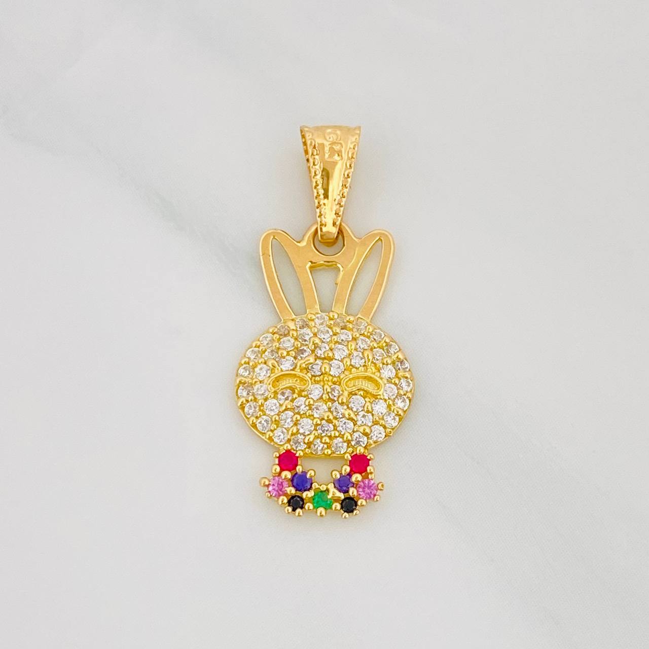Rabbit Face Pendant 1.4g / 1 in Yellow Gold 18K