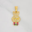 Rabbit Face Pendant 1.4g / 1 in Yellow Gold 18K