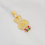 Rabbit Face Pendant 1.4g / 1 in Yellow Gold 18K