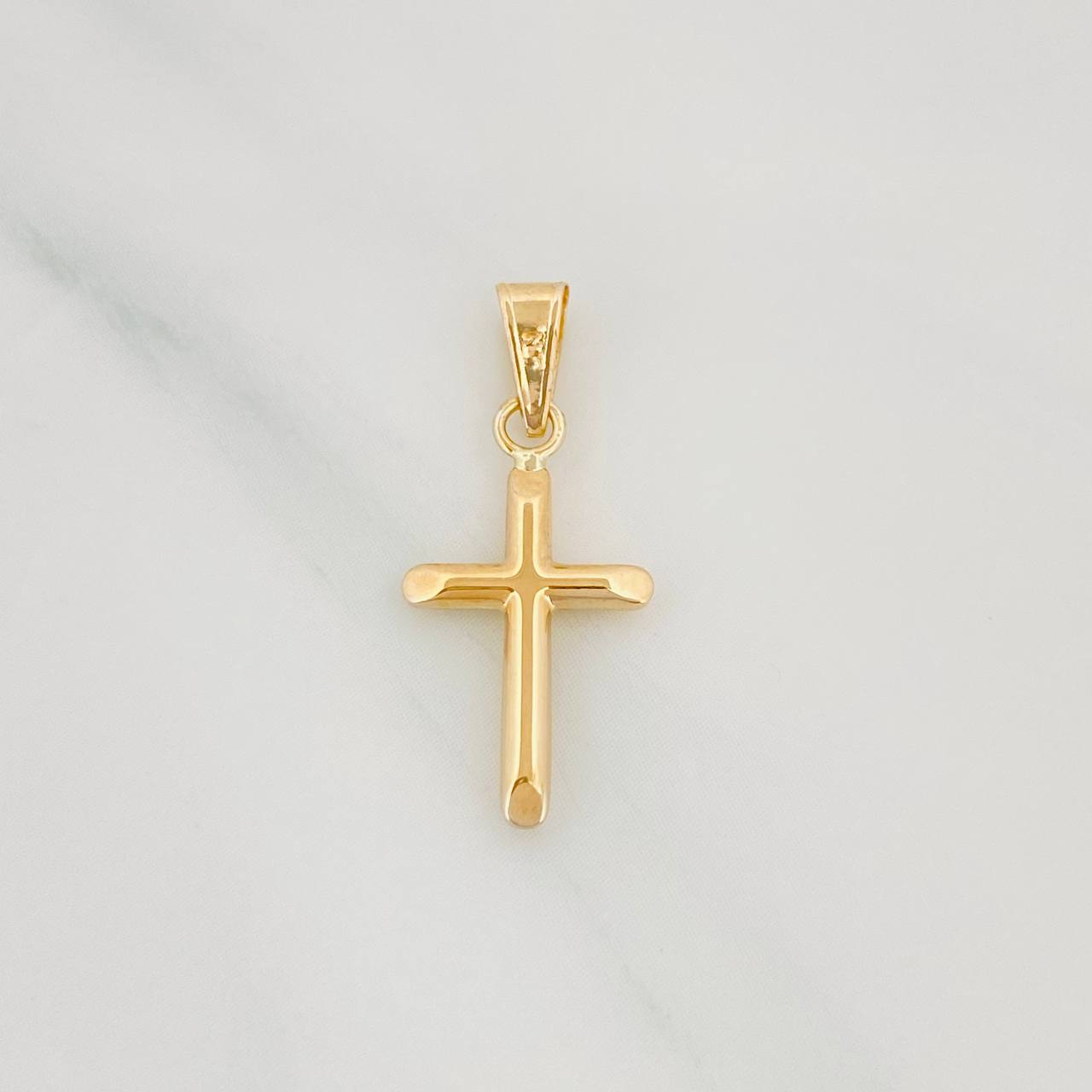 Pendant Cross 0.35g / 1 in Yellow Gold 18K