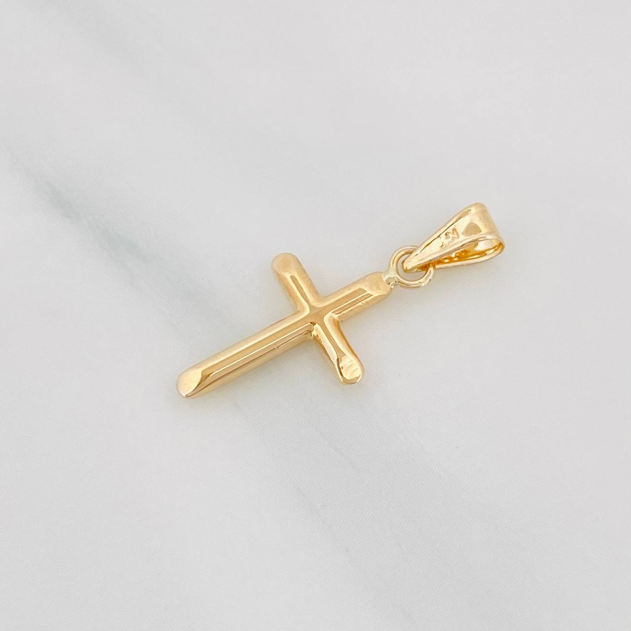 Pendant Cross 0.35g / 1 in Yellow Gold 18K