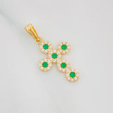 Dije Cruz Tupida 1.35g / 1 in Oro Amarillo 18K