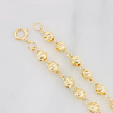 Military Style Bracelet Clover 3.55g / 7 1/2 in / 4mm Yellow Gold 18K