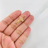 Pendant Miraculous Cross of Buga 2.1g / 1 in Rose Gold 18K