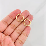 Hoop Earrings Carril 2.2g / 1/2 in Yellow Gold 18K