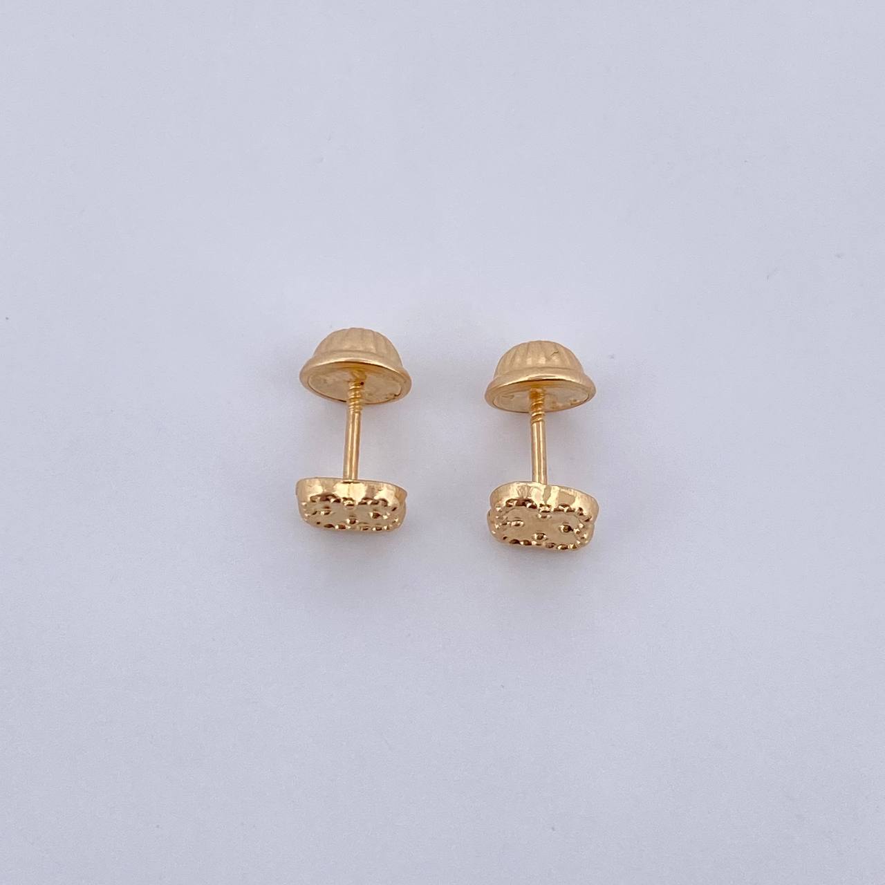 Topos Trebol VCyA 0.5gr / 5.4mm Lisos Oro Amarillo 18K $