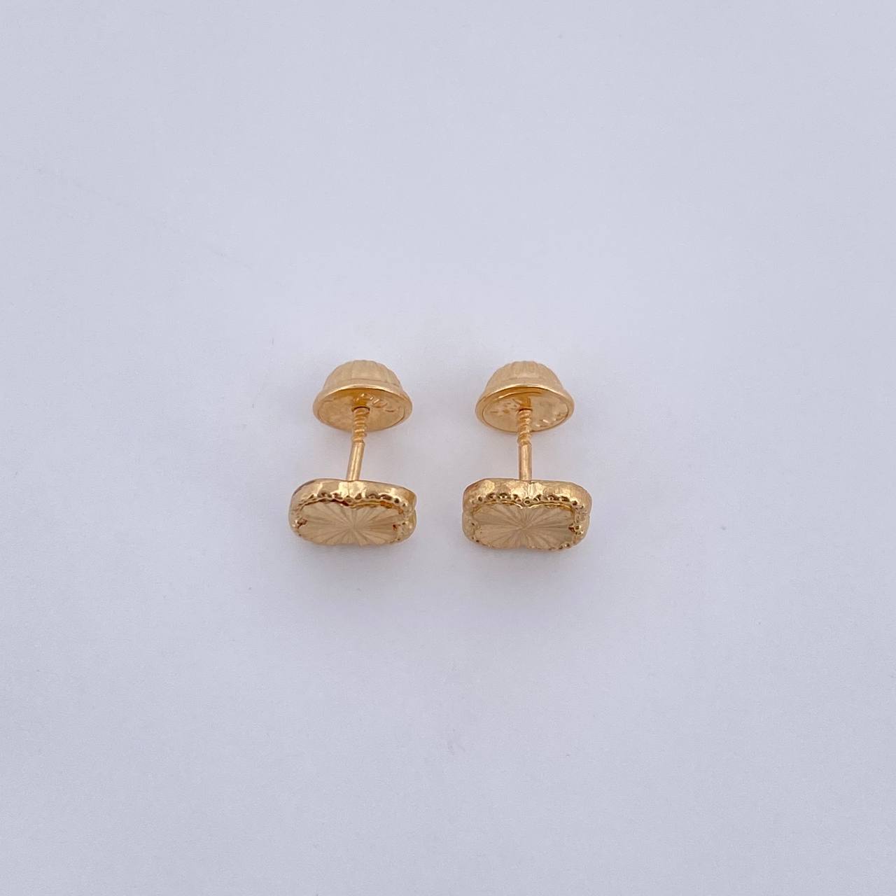 Topos Trebol 0.9gr / Diamantados Oro Amarillo 18K $