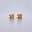 Topos Trebol VCyA 0.7gr / 6.7mm Diamantados Oro Amarillo 18K $