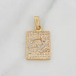 Faith Pendant 2.05g / 3/4 in Two-Tone Yellow White Gold 18K