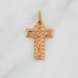 Pendant Miraculous Cross of Buga 2.1g / 1 in Rose Gold 18K