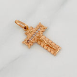 Pendant Miraculous Cross of Buga 2.1g / 1 in Rose Gold 18K