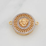 Herraje Tribal 3.8g / 1 in Dos Oros Amarillo Blanco 18K