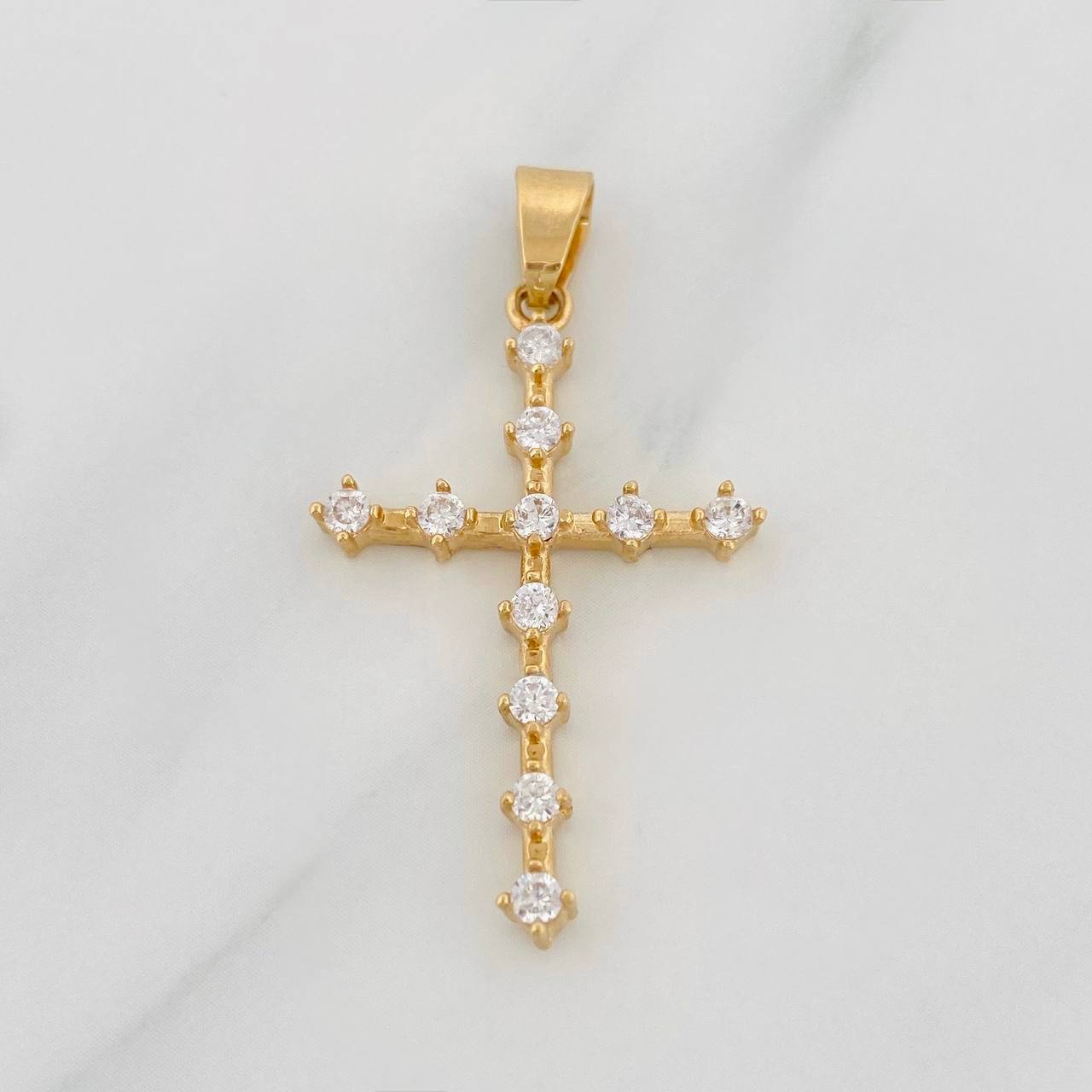 Pendant Cross 2.55g / 1 1/2 in Yellow Gold 18K