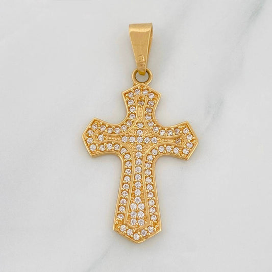 Dije Cruz Gótica 2.8g / 1 1/2 in Oro Amarillo 18K