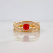 Anillo Solitario Entrelazado 2.85g / T6 1/4 Oro Amarillo 18K