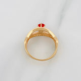 Anillo Solitario Entrelazado 2.85g / T6 1/4 Oro Amarillo 18K